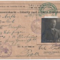 1922 Ausweiskarte besetztes Ruhrgebiet